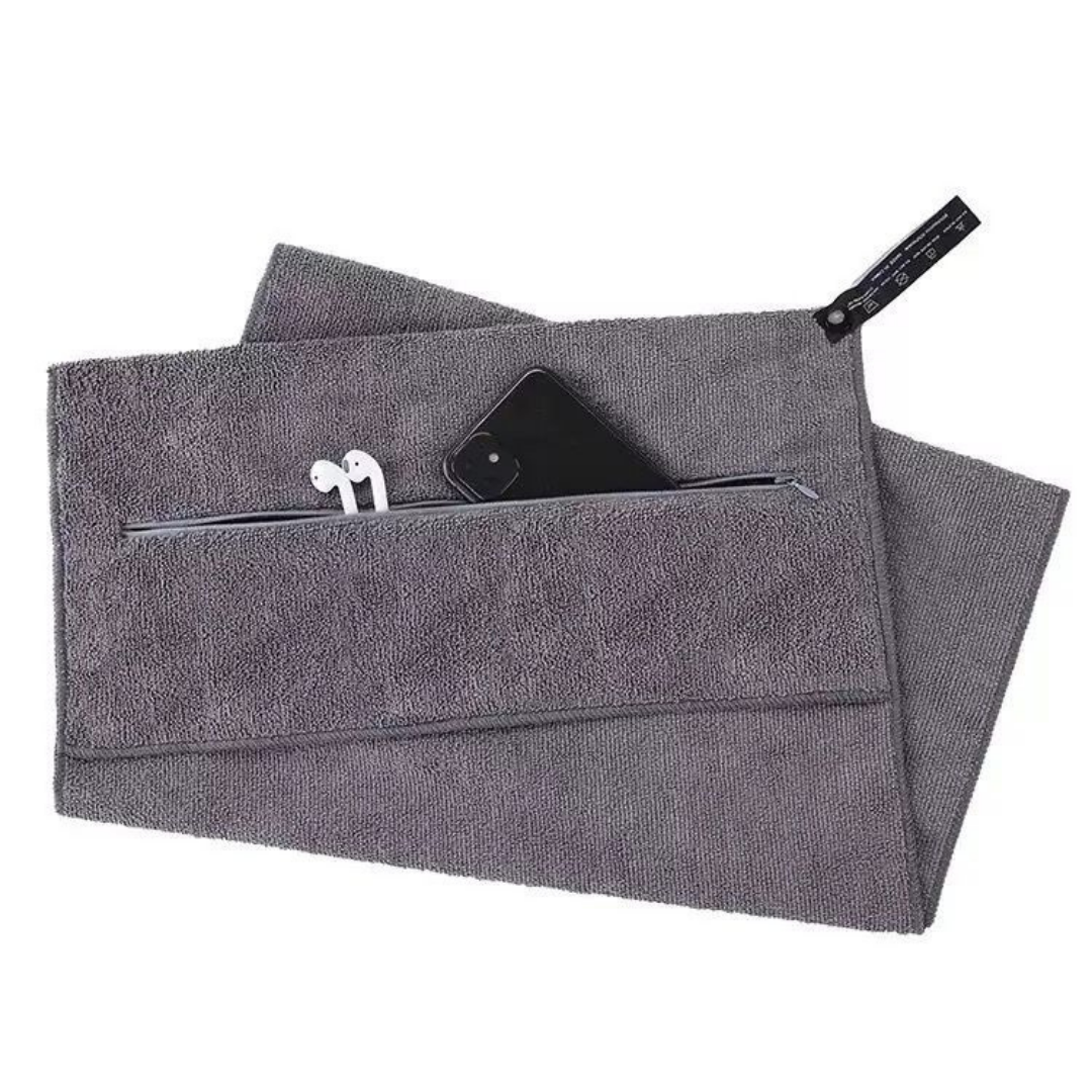 CEP TASARIMLI MİKROFİBER SPORCU HAVLUSU