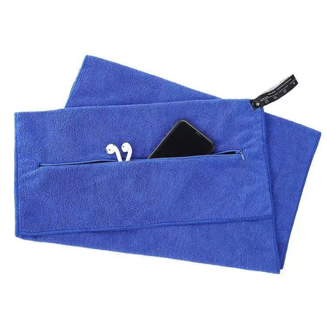 CEP TASARIMLI MİKROFİBER SPORCU HAVLUSU